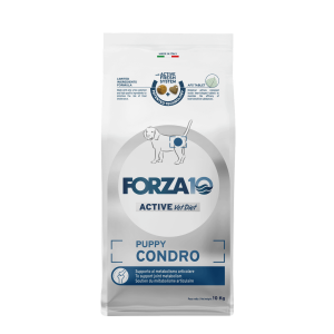 Forza10 PUPPY CONDRO Active sausā barība suņiem 10kg Cena norādīta par 1 gb. un ir spēkā pasūtot 2 gb.